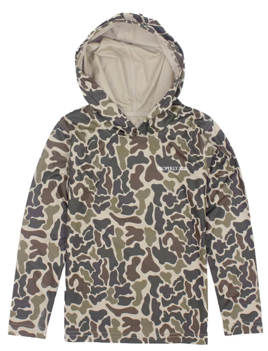 Boys Sportsman Performance Hoodie Vintage Camo