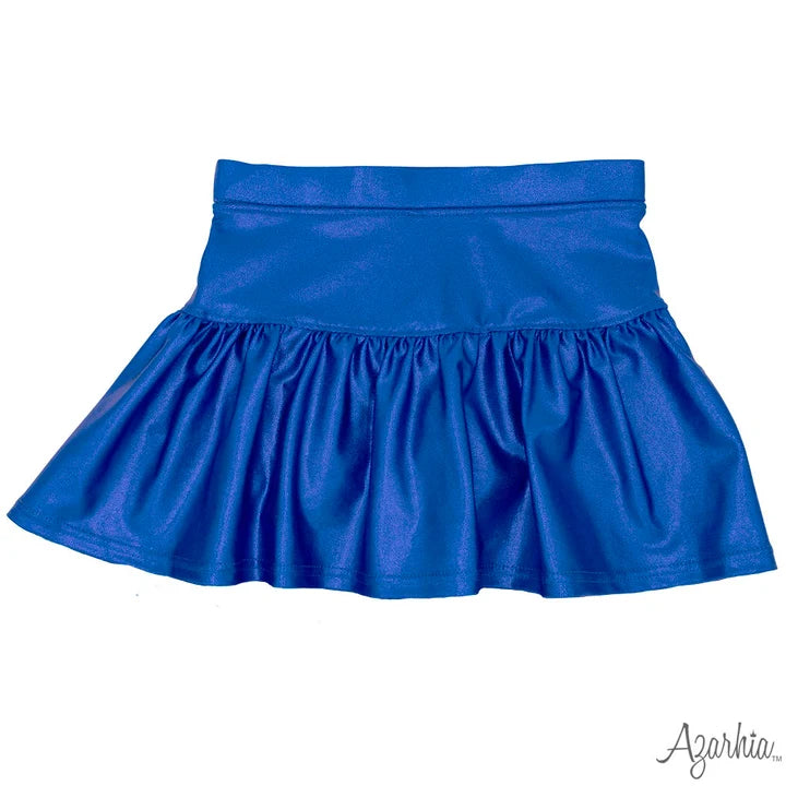 Gathered Skort in Royal Shimmer