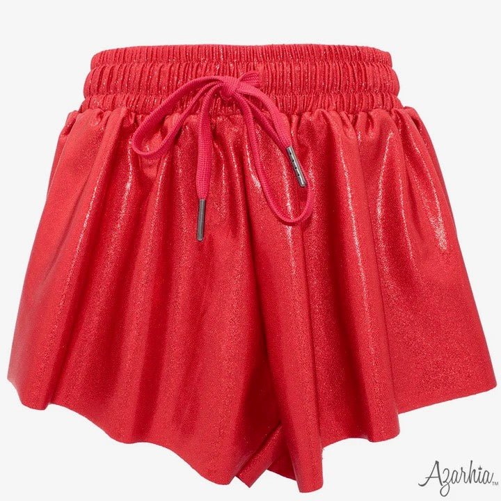 Shimmer Butterfly Short in Red