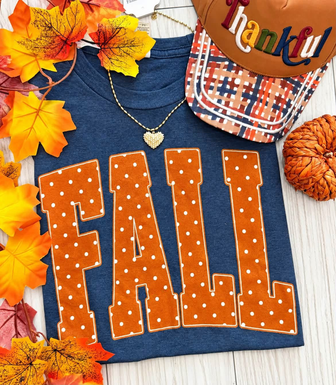 Polka Dot Fall Tee