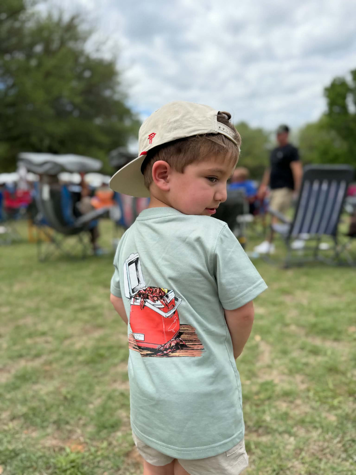 Boys Crawfish Cooler SS Chrome Grey