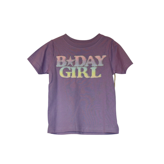 BDay Rhinestone T-Shirt - Purple