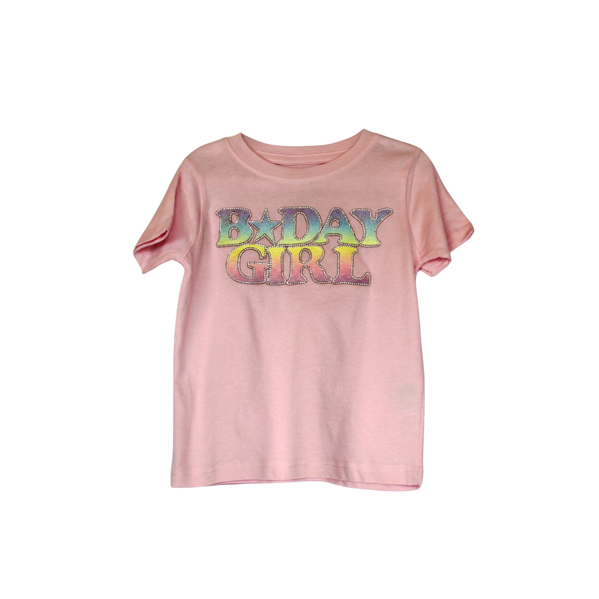 BDay Rhinestone T-Shirt - Pink