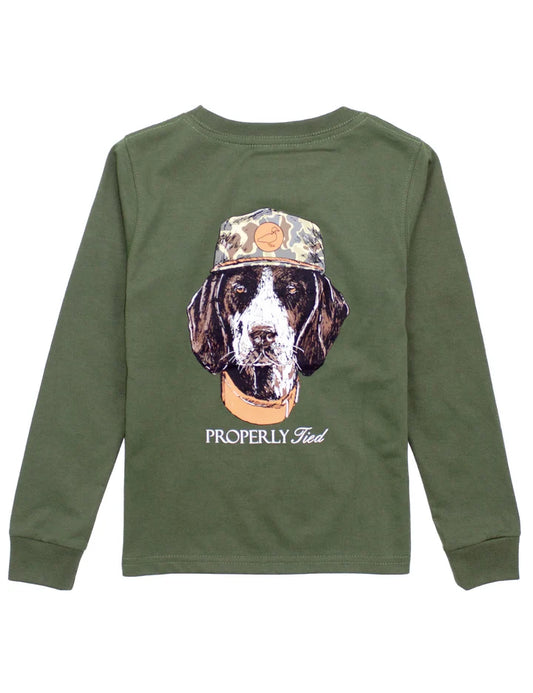 Baby Man's Best Friend LS Olive
