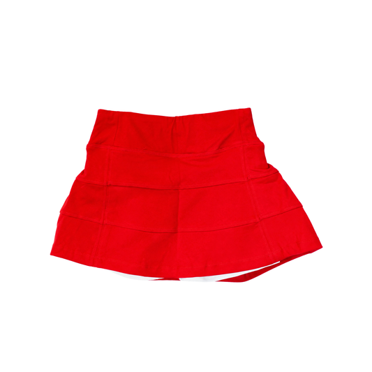 Red Tiered Skort