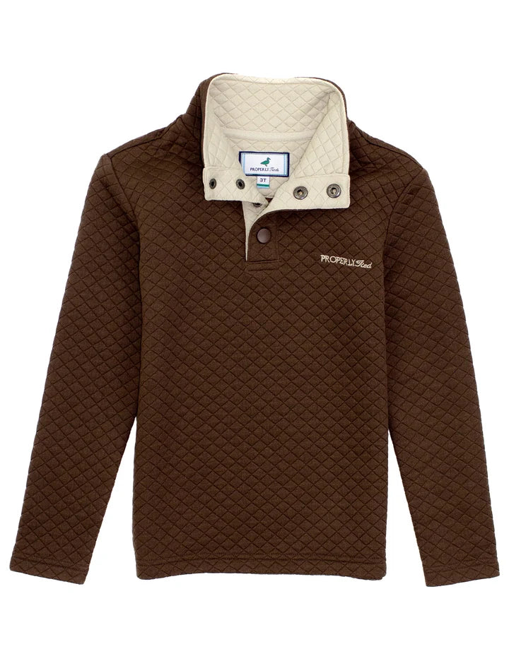 Boys Club Pullover Brown
