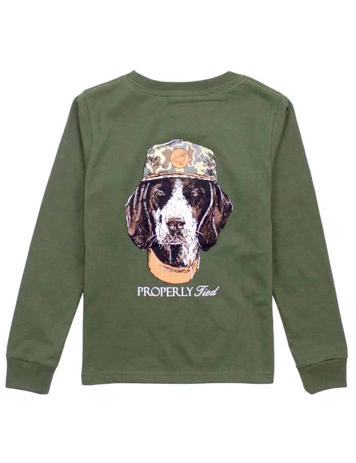 Boys Man's Best Friend LS Olive