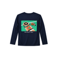 Load image into Gallery viewer, Boys Performance Tee LS First Down River Blue
