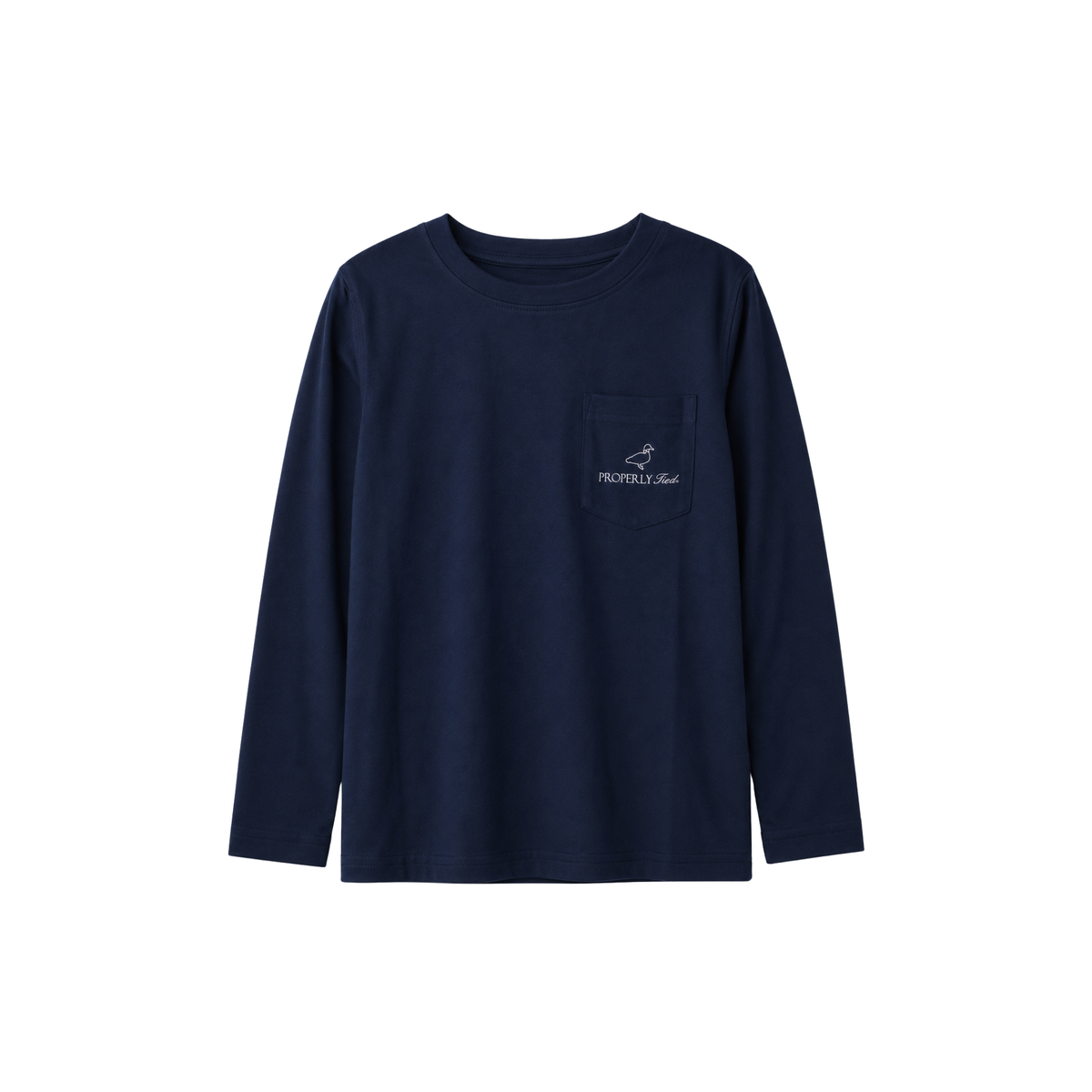 Boys Performance Tee LS First Down River Blue
