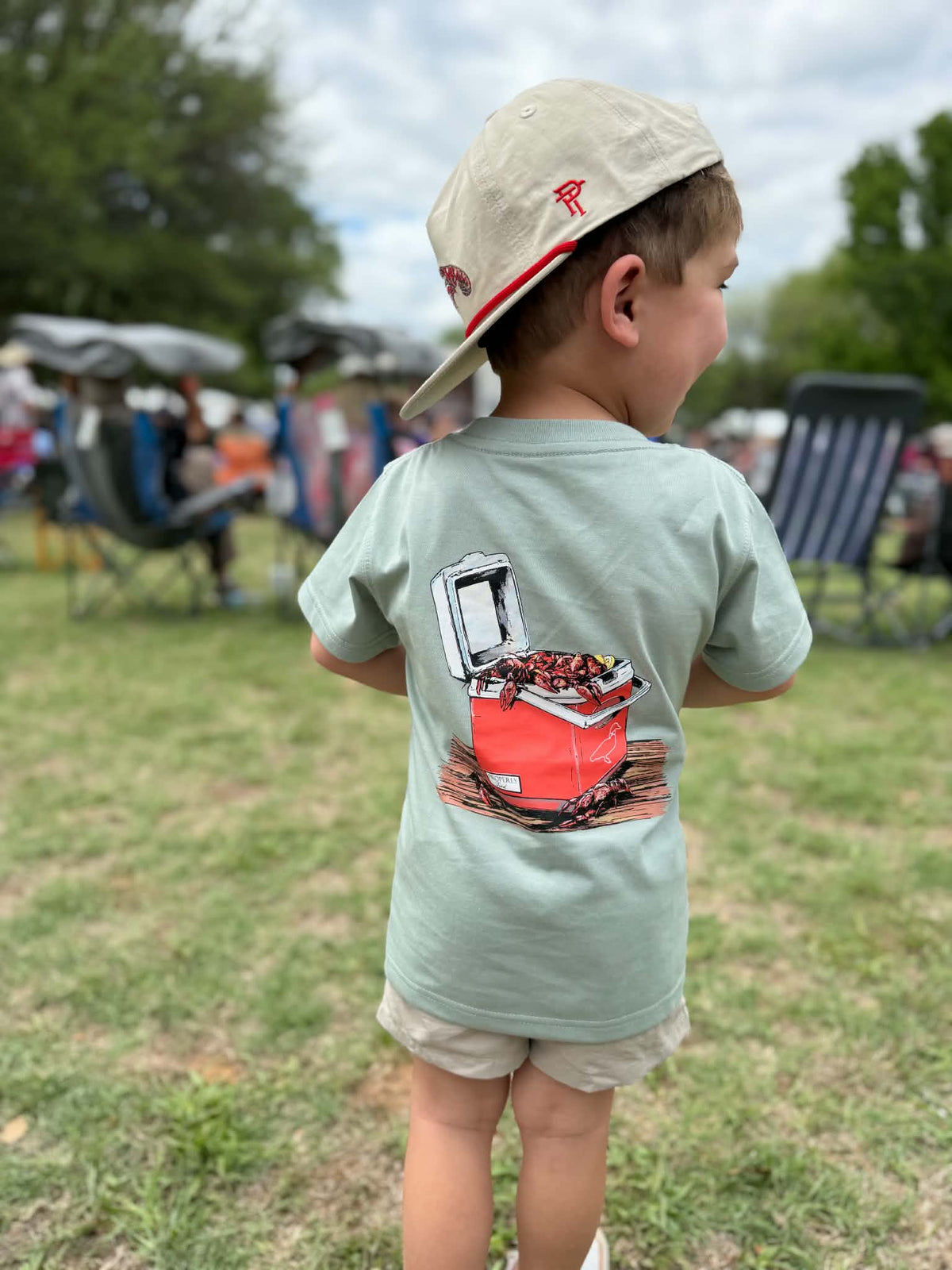 Boys Crawfish Cooler SS Chrome Grey
