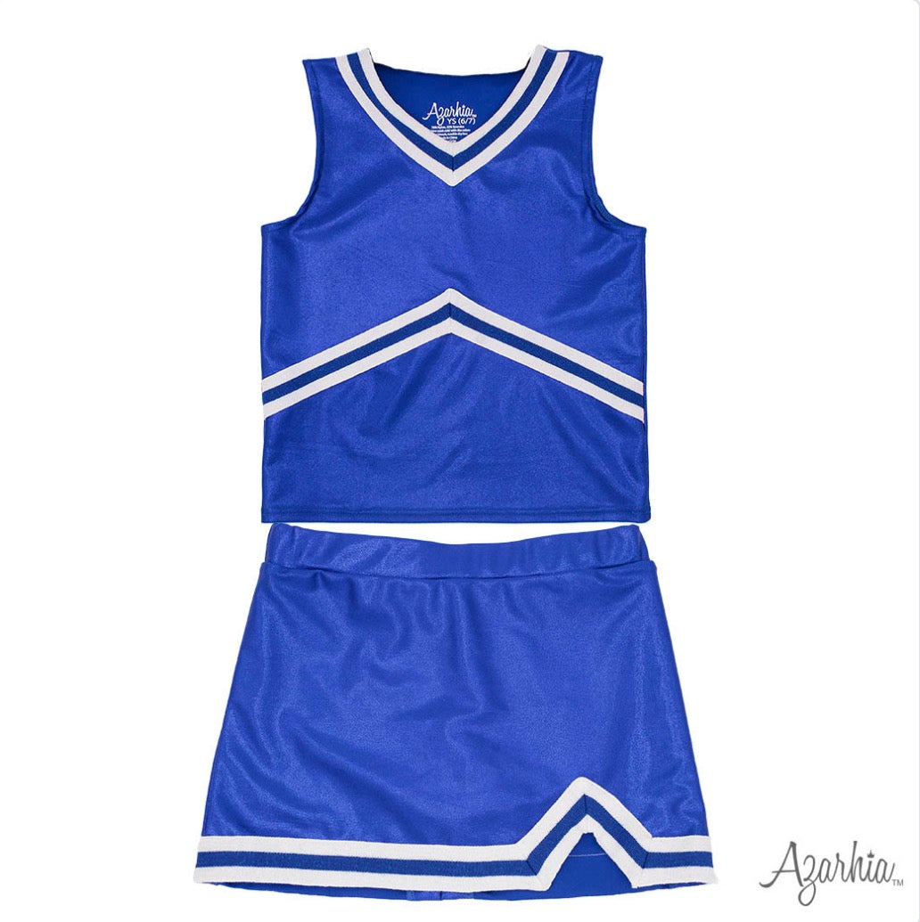Shimmer Cheer Suit in Royal Game Day