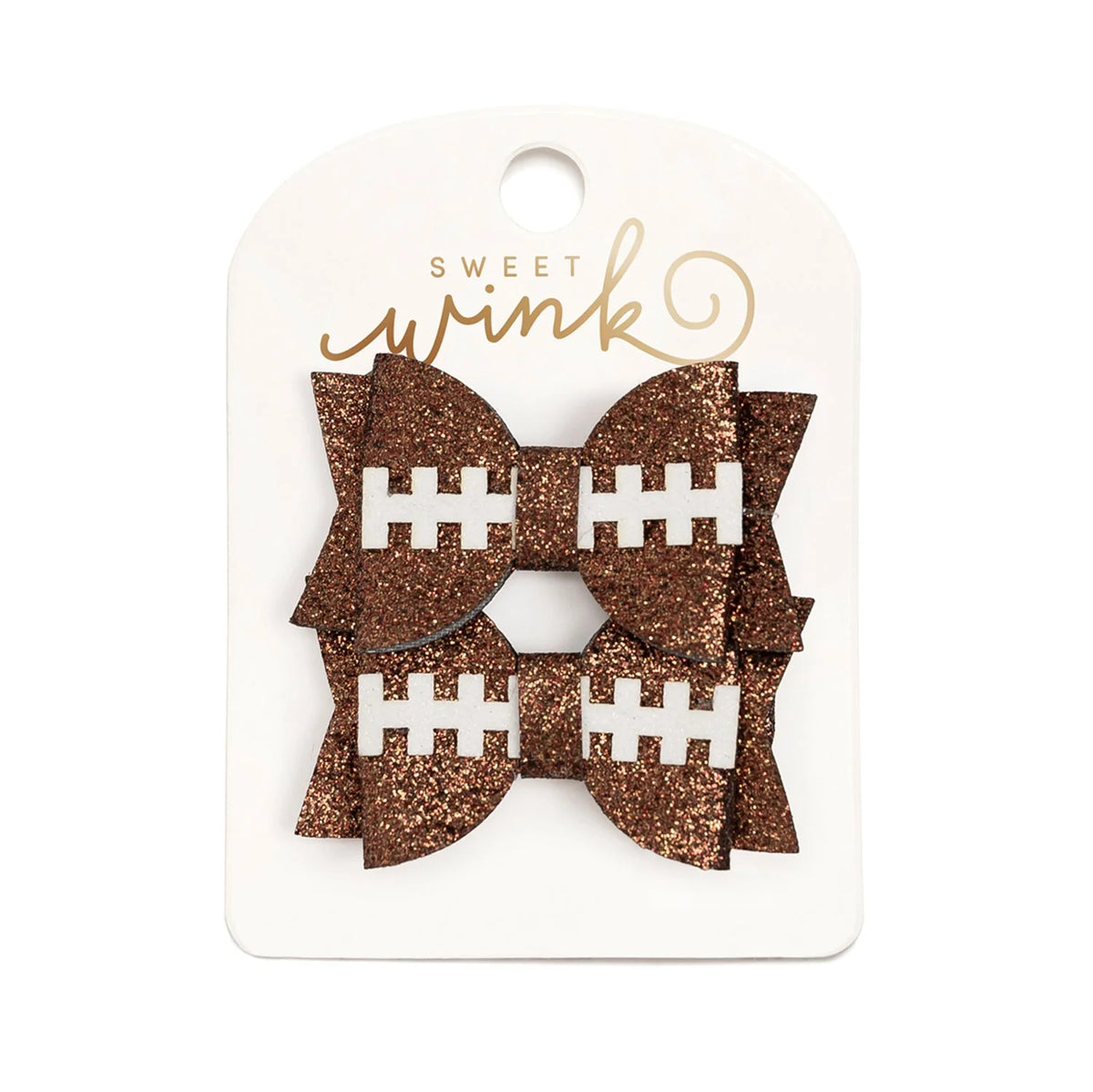 Game Day Glitter Bow Clip Set