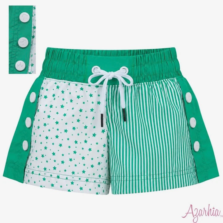 Stars and Stripes GD Color Block Short Green