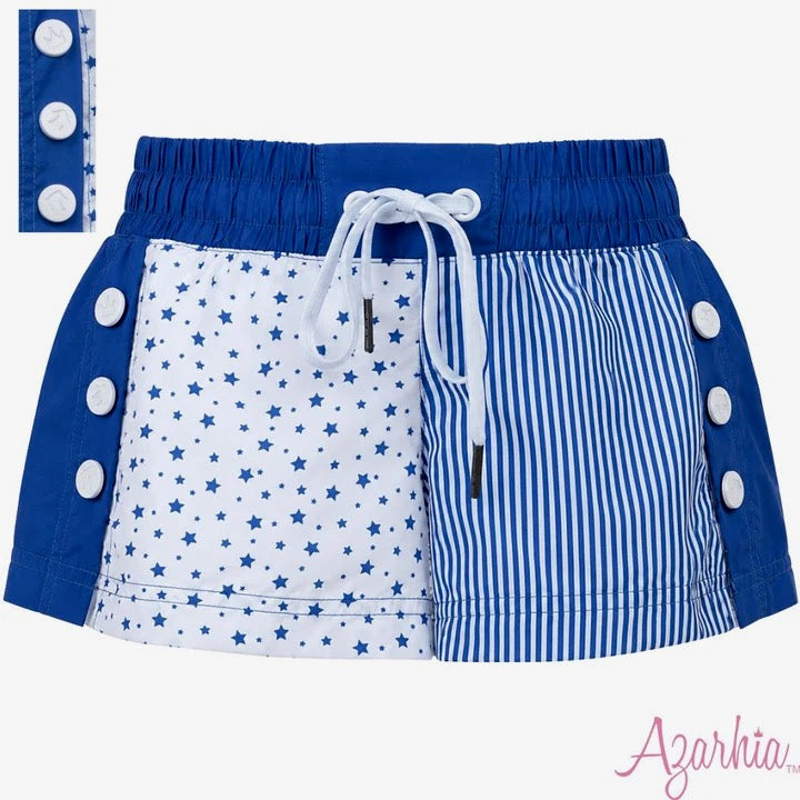 Stars and Stripes GD Color Block Short Royal