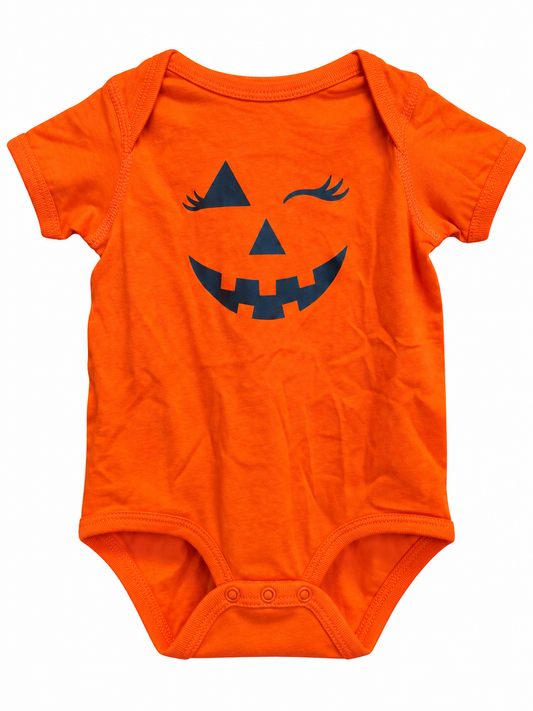 Baby Pumpkin with Wink Onesie