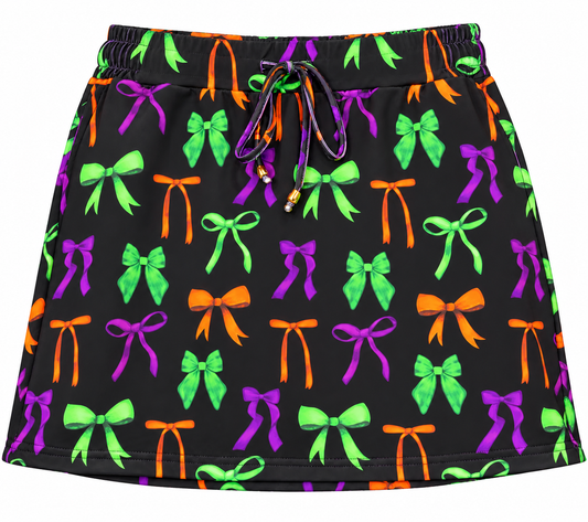 Halloween Bow Skort