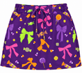 Load image into Gallery viewer, Purple Halloween Bow & Candy Skort
