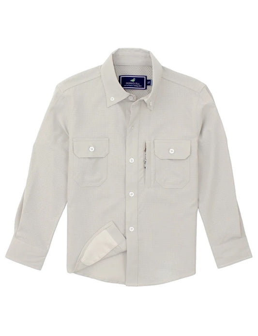 Boys Reeltech Fishery Shirt Pewter