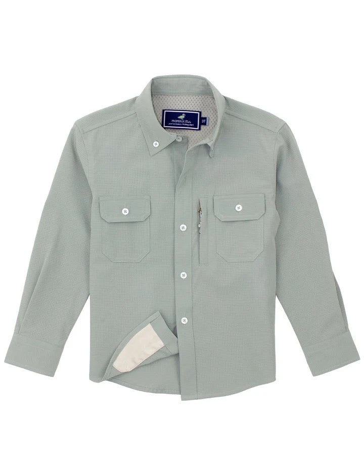 Boys Reeltech Fishery Shirt Jade