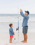 Load image into Gallery viewer, Boys Reeltech Fishery Shirt Dusk Blue

