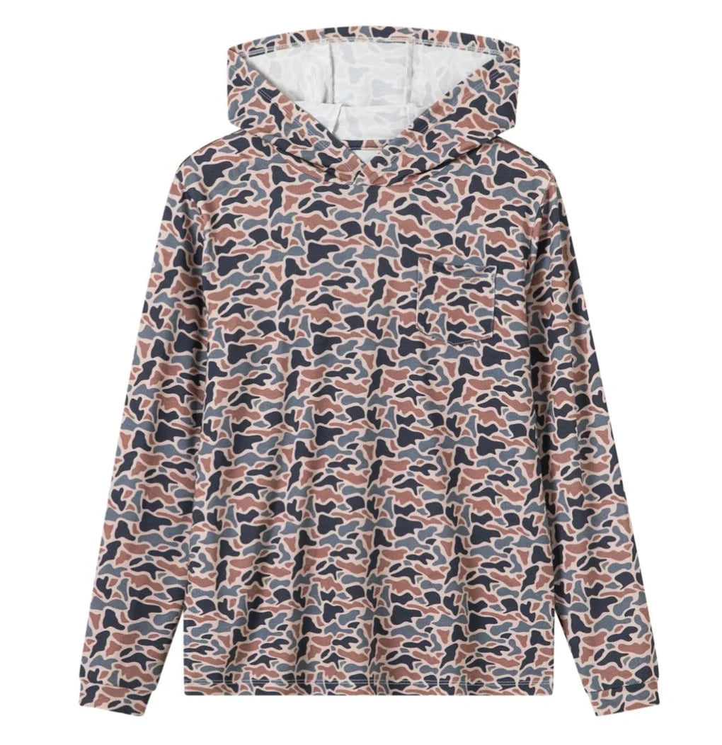 Kids Lightweight Hoodie - River Camo