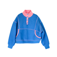 Load image into Gallery viewer, Pink and Blue Quilted Sweater Set
