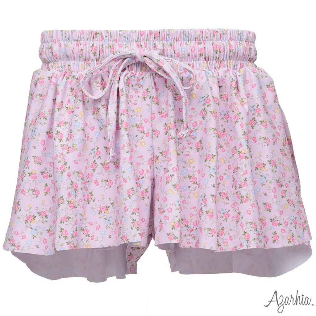 Pretty in Pink Flowers Butterfly Short