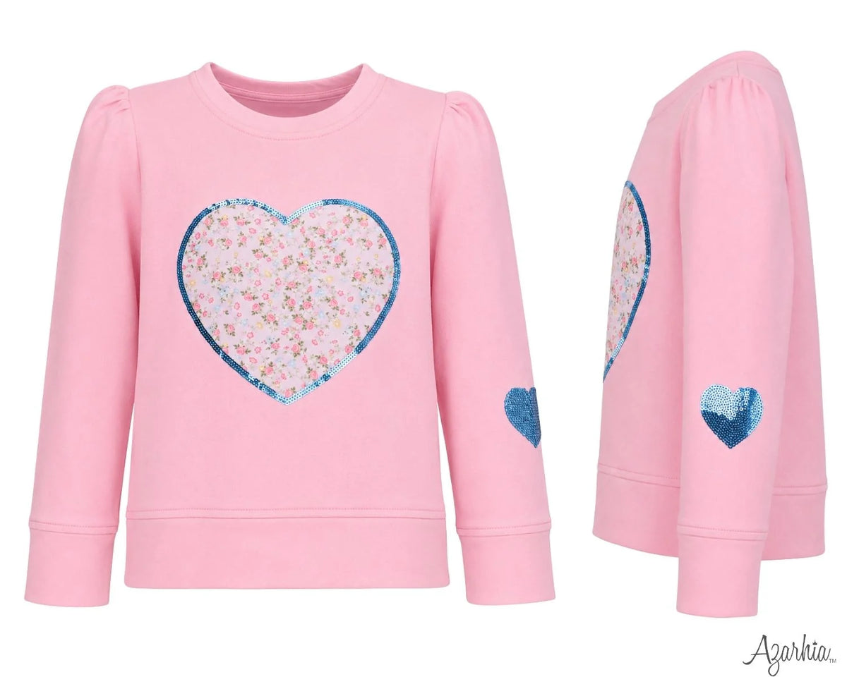 Sequin Applique Stay Sweet Pink Holly