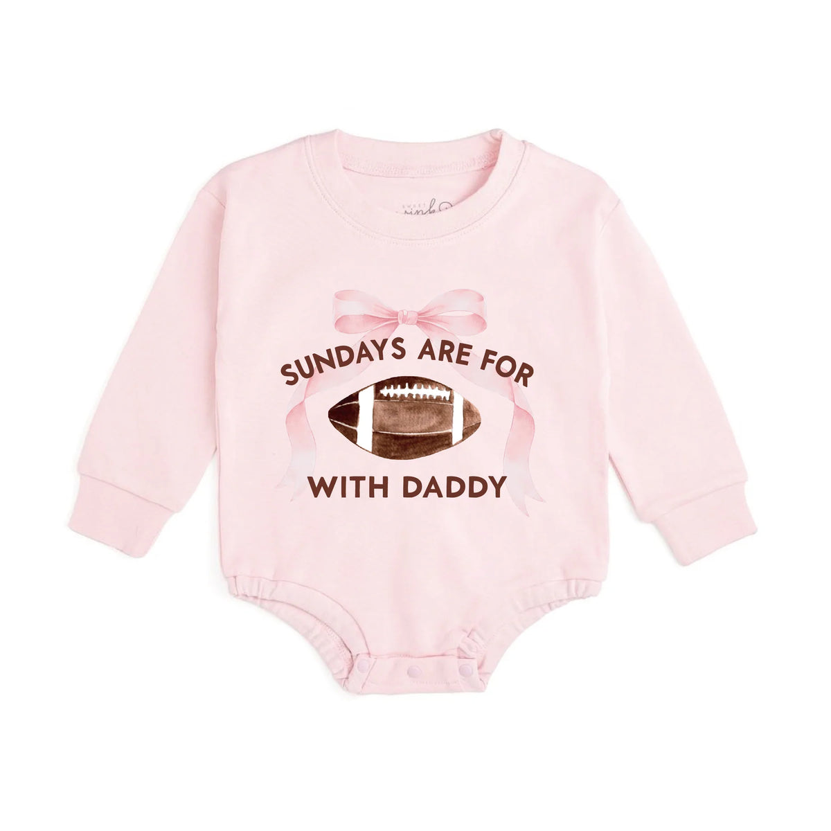 Sundays Are For Football Long Sleeve Romper